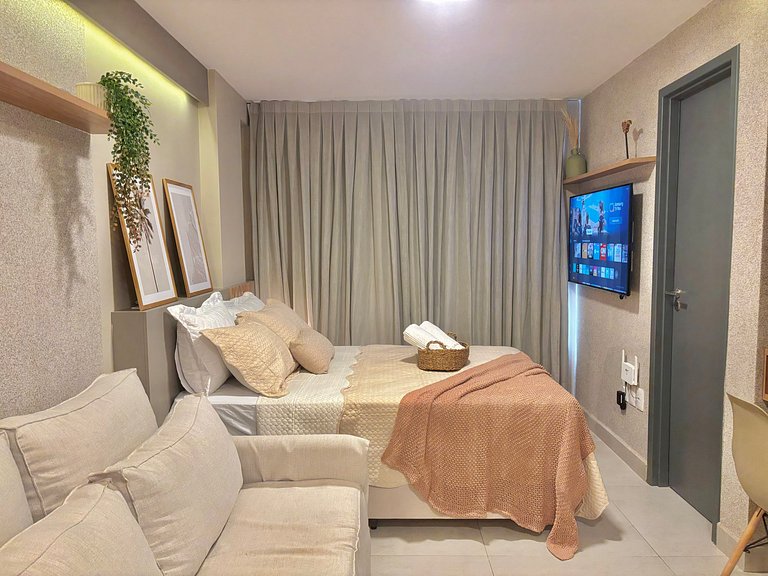 Refúgio Moderno com Alexa, Perto da Praia