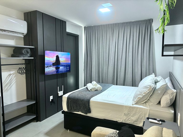 Mar e Conforto: Fique a 120m da Praia