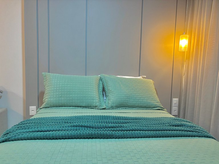 Apartamento Completo a 120m da Praia