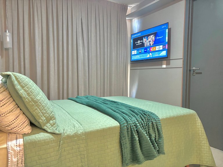 Apartamento Completo a 120m da Praia