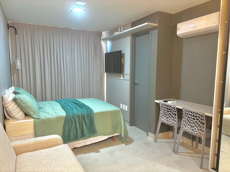 Apartamento Completo a 120m da Praia