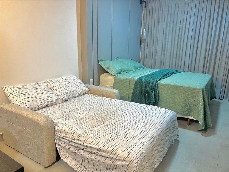 Apartamento Completo a 120m da Praia