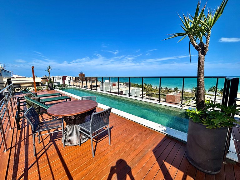 Apto Completo, Vista Mar e Perto da Praia