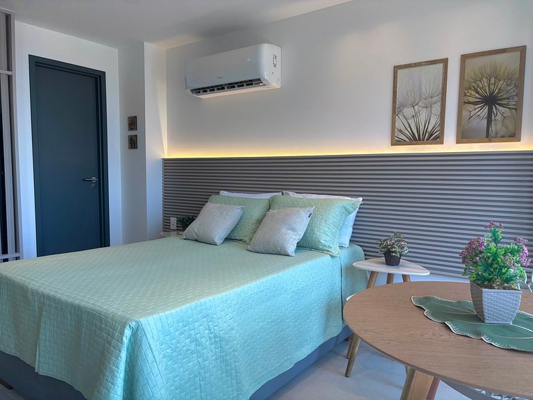 Charmoso e Aconchegante – Vista Mar, 120m da Praia