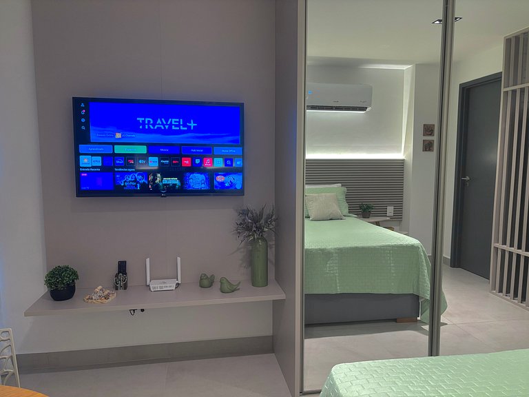 Charmoso e Aconchegante – Vista Mar, 120m da Praia