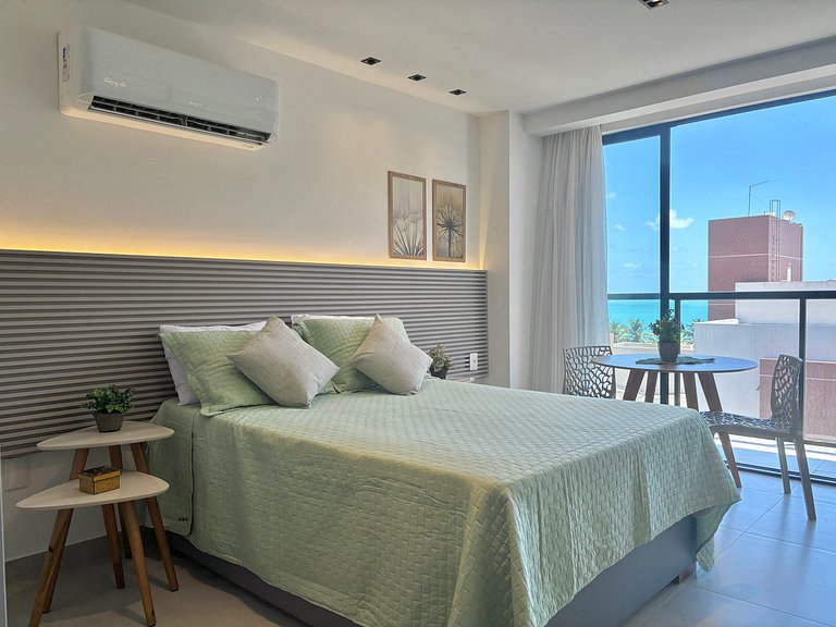 Charmoso e Aconchegante – Vista Mar, 120m da Praia
