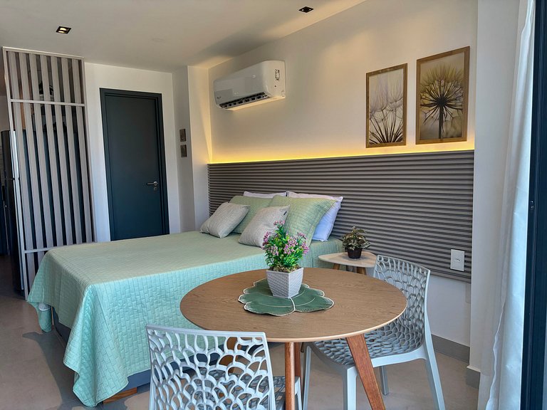 Charmoso e Aconchegante – Vista Mar, 120m da Praia