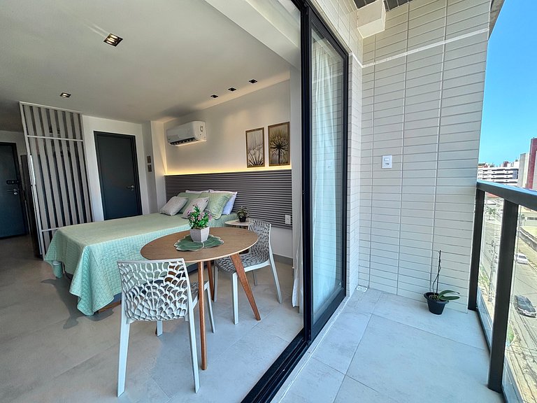 Charmoso e Aconchegante – Vista Mar, 120m da Praia