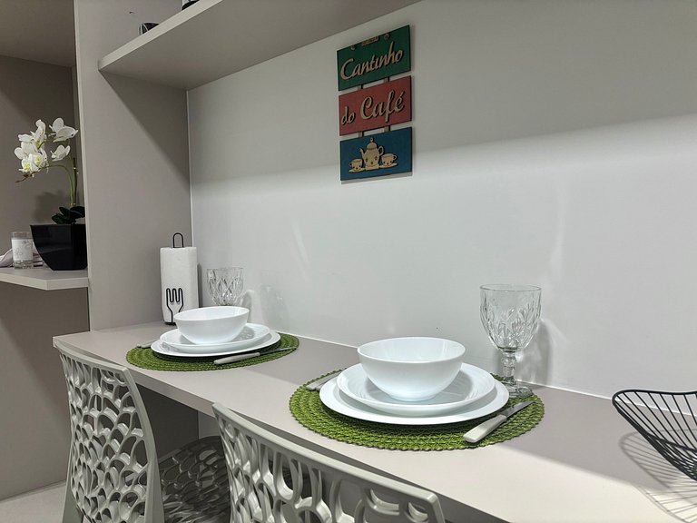Charmoso e Aconchegante – Vista Mar, 120m da Praia