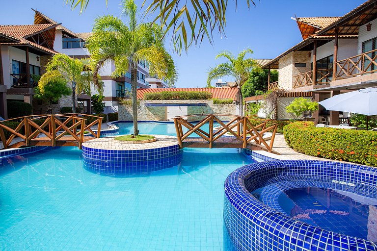 Bangalô no Paraíso | Com Piscinas e Praia a 120m