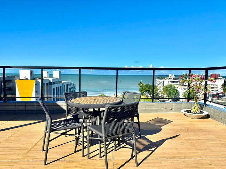 Acorde com o Mar | Varanda Ampla | 140m da Praia